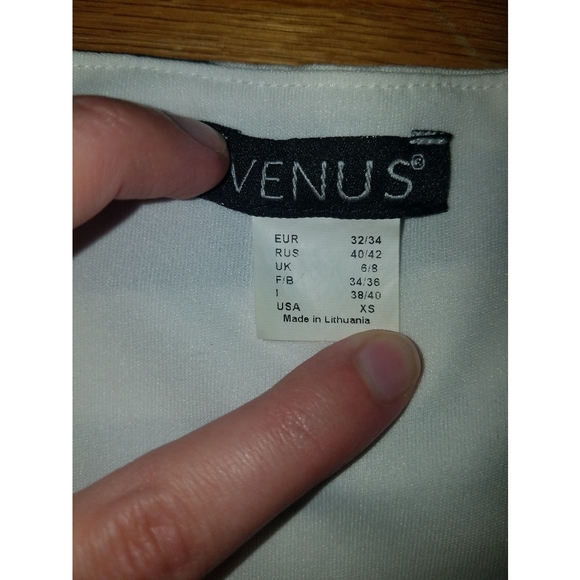 Venus Black and White Striped Dress - Picture 2 of 2